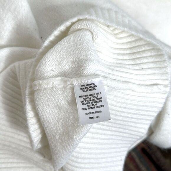 Crown & Ivy Rhinestone Crewneck Sweater Size Medium - Picture 7 of 7